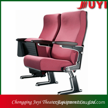 JY-606 metal legs cinema hall chair with armrest chair formal living room furniture